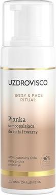 Actual product image Uzdrovisco Body & Face Ritual Self-Tanning Foam For Body And Face 150ml
