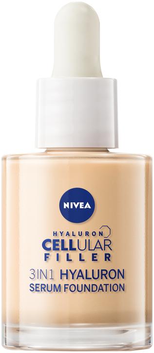 Actual product image NIVEA Hyaluron Cellular Filler 3in1 Serum Foundation light (30ml) (01 Bright)
