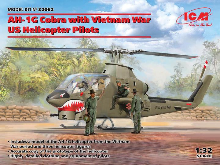 Immagine prodotto ICM AH-1G Cobra con piloti di elicotteri americani della guerra del Vietnam
