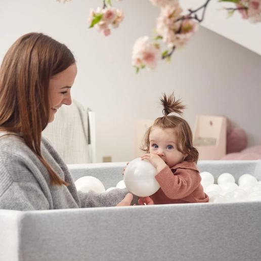 Immagine prodotto Kidkii Quadrato per piscina di palline grigio chiaro (600 palline /)