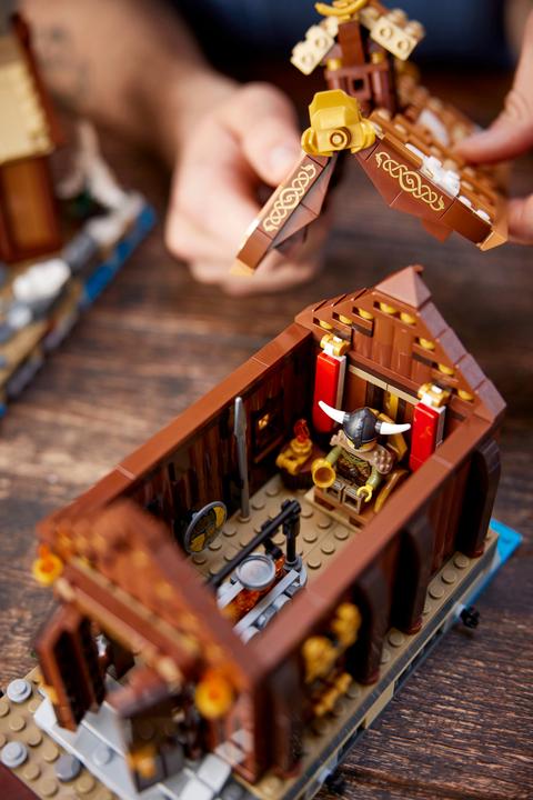 Actual product image LEGO Ideas Viking Village (21343, LEGO Ideas, LEGO Rare Sets)