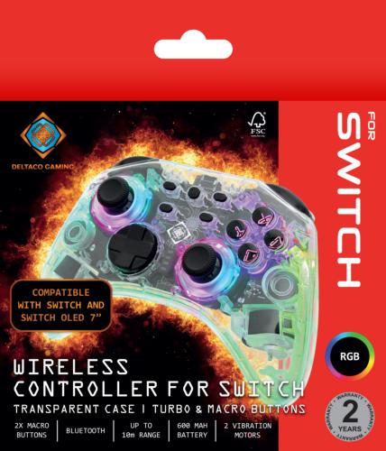 Image du produit Deltaco Gaming Transparent (Switch, Switch OLED, PC, Android, iOS)