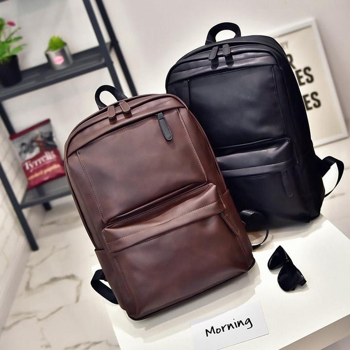 Image du produit Only-Bags.Store Sac à dos de voyage décontracté, cartable d'écolier, sac à dos en cuir PU de grande capacité