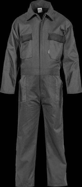 VITO Working Coverall Grey/Black 65/35 Polyester Cotton Size L (L)