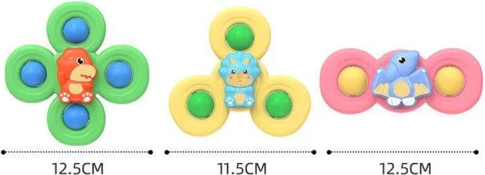 Image du produit Activity Board 3PCS Spinner Cup Spinner Bath Toy for Children Sensory Stress Relief Spinning Educational Toys Baby