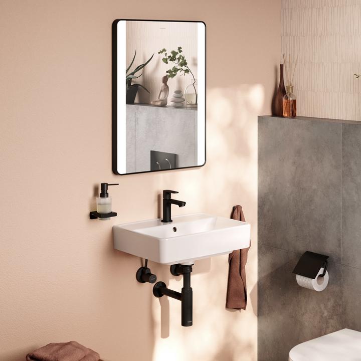 Produktbild hansgrohe Xarita Lite Q Spiegel, vertikale LED-Belechtung, 500x30x700mm, IR Sensor