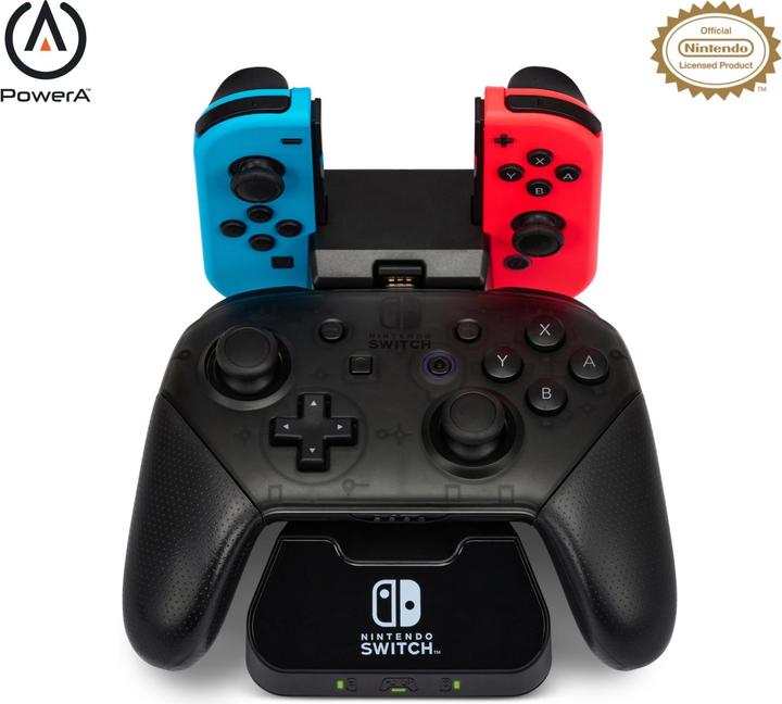 Actual product image PowerA Controller Charging Station by for Nintendo Switch (Switch, Switch OLED)