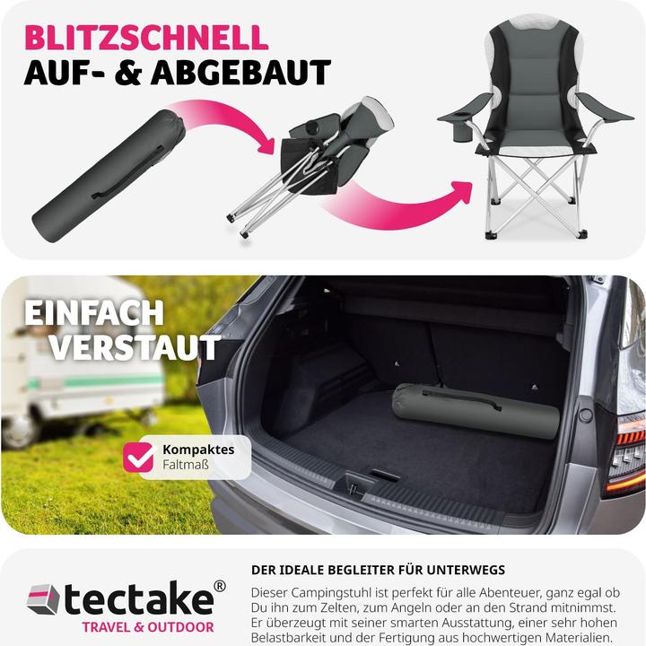 Actual product image tectake Camping chair
