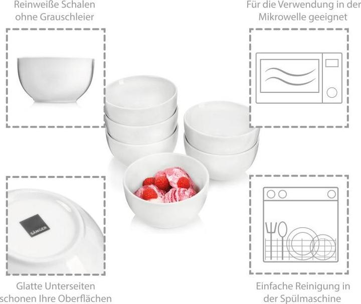 Immagine prodotto Sänger Geschirr Ciotole da dessert Sunfort (0.40 l, 6 x)