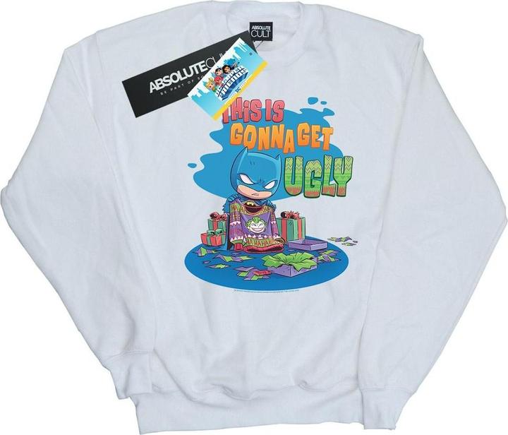 Super Friends Batman Joker Christmas Jumper Sweatshirt (XXL)