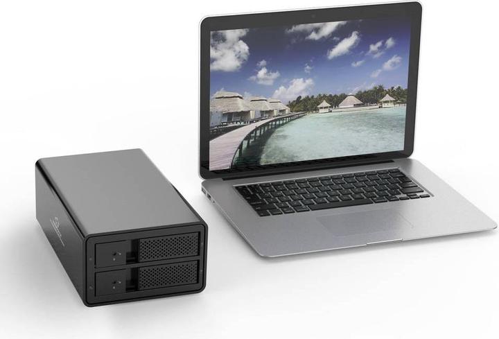 Immagine prodotto Renkforce RF-6647596 8.9 cm (3.5 Zoll) Festplattengehäuse 2 Bay 3.5 Zoll USB-A ( (3.5")