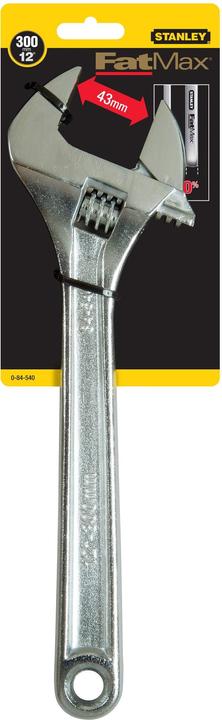 Actual product image Stanley FatMax adjustable open-end spanner (41 mm jaw width, 300mm length, chrome vanadium steel, ve (41 mm)