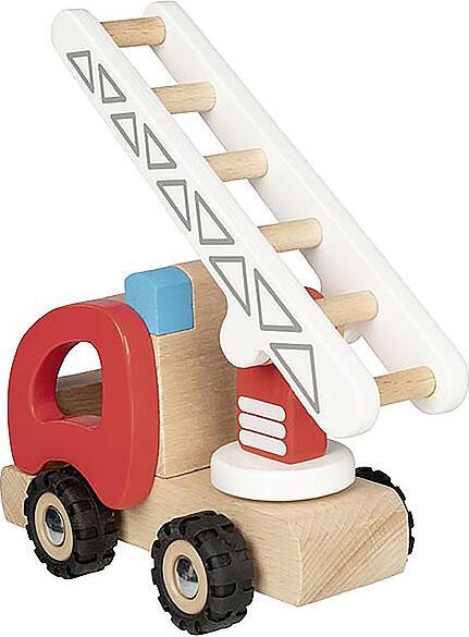 Produktbild Goki Holz Feuerwehr Feuerwehr Leiterwagen