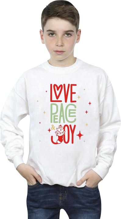 Immagine prodotto Disney The Aristocats Marie Love Peace Joy Felpa Ragazzi (116)