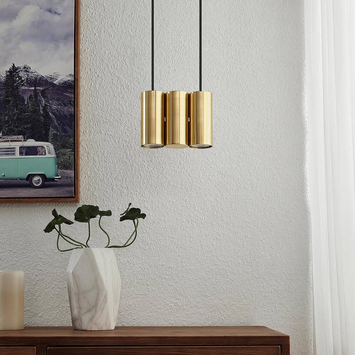 Immagine prodotto Lucande Cesur 3 lampada a sospensione Ottone (GU10)