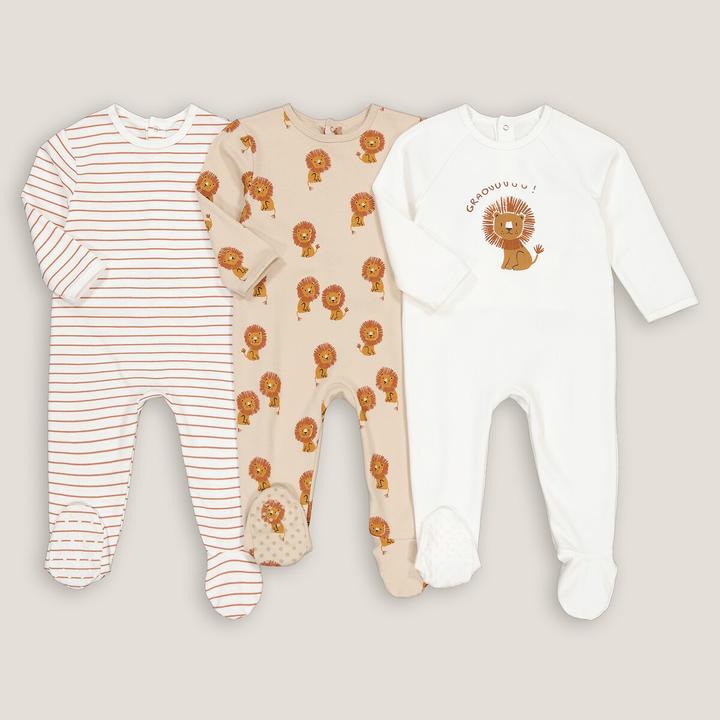 Produktbild La Redoute Collections 3er-Pack Strampler aus Baumwolle (74)