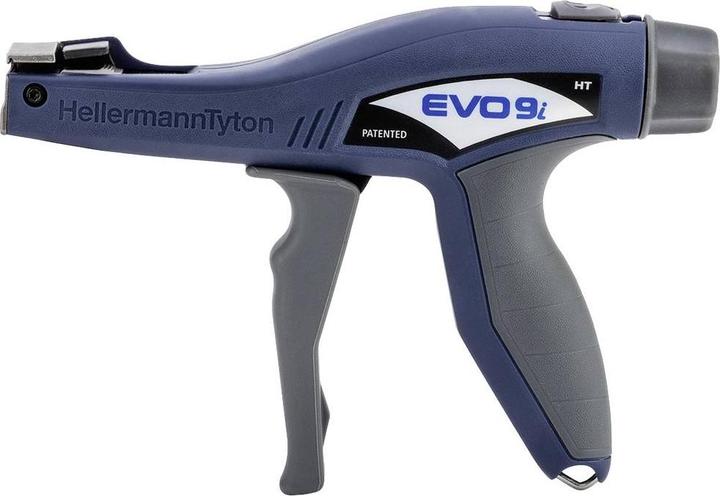 HellermannTyton EVO9iHT-MET/PL-BU Pince à colliers EVO9i HT Bleu-Gris