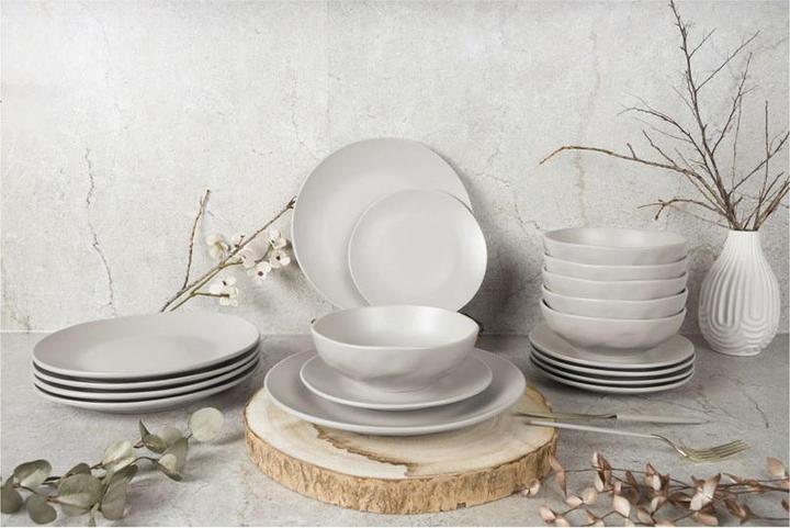 Actual product image BerlingerHaus Haus 18-teiliges Tellerset matt cream Sahara Collection (18 Piece)