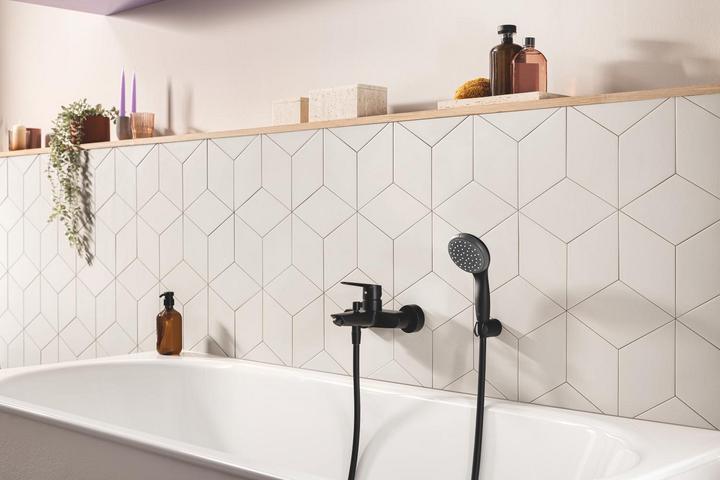 Image du produit Grohe Flexible de douche Vitalio Flex QuickFix, 1500mm, universel, noir mat (150 cm)