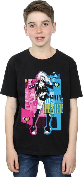 Immagine prodotto Harley Quinn Rebel Heart Maglietta Ragazzi (152, 158)