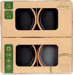 Produktbild La Dehesa Set 4 Steingut-Töpfe 16 cm Farbe schwarz (16 cm)