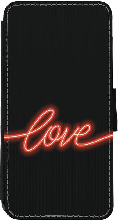 Produktbild PhoneLook Hülle Wallet schwarz Valentine 2023 neon love (Apple iPhone 13)