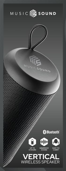 Immagine prodotto Cellularline MusicSound altoparlante verticale senza fili nero (5 h, Porta USB)