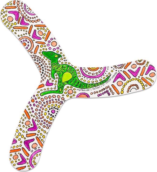 Actual product image Tic Toys Boomerangs to design yourself, 30 pieces