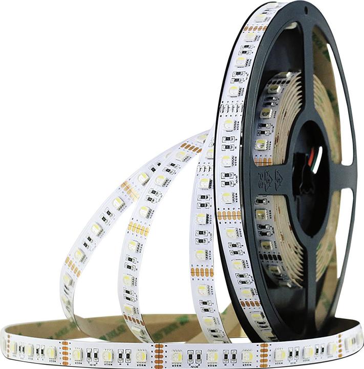Produktbild McLED LED Band RGB+ IP20 LED Streifen 1m Lichtband zum Kleben 3000 K warmweiss 24V/DC (Warmweiss, 100 cm, Indoor)