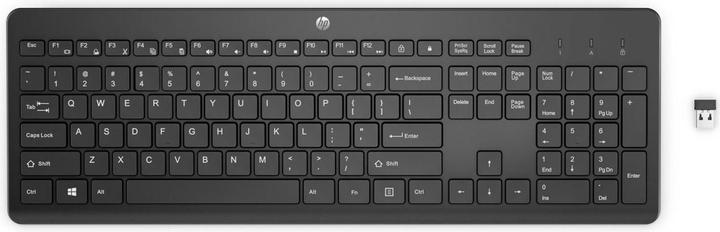 Immagine prodotto HP 230 Tastiera wireless nera (Ing. Int., Senza fili)