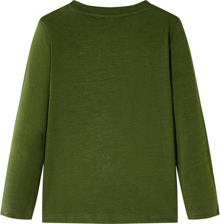Immagine prodotto VidaXL Camicia da bambino a maniche lunghe color kaki scuro 92,Materiale: 100 (92)