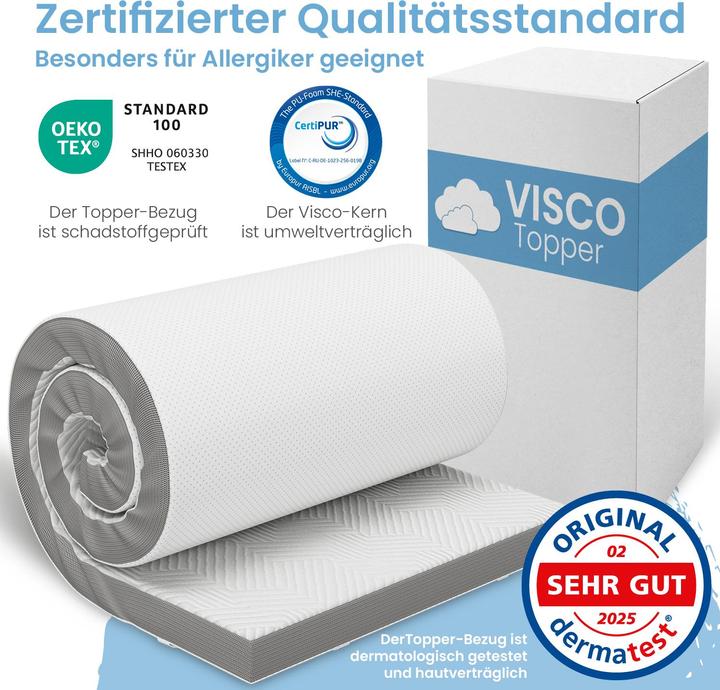 Produktbild Bestschlaf Visko-Mineralschaum Matratzenauflage, Höhe 4 cm (120 x 200 cm)