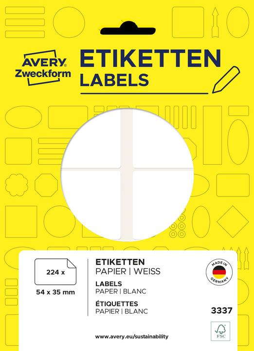 Produktbild Avery Mehrzweck-Etiketten 3337
