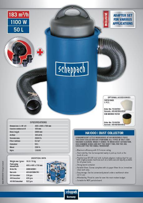 Image du produit Scheppach HA1000 (Autolaveuse)