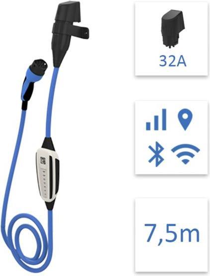 Produktbild NRGkick KfW Max 7.5m GSM/GPS/SIM Schutzverriegelung,Wandsteckd32A (Typ 2, 22 kW, 32 A, Typ 2)