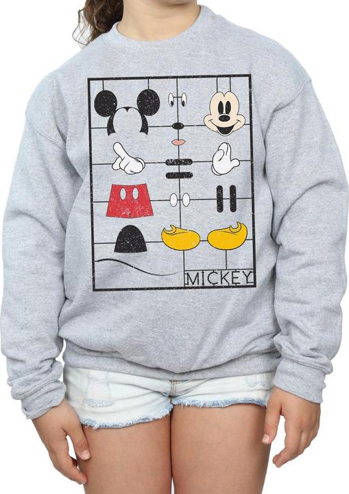 Produktbild Disney Mickey Mouse Construction Kit Sweatshirt Mädchen (140, 146)