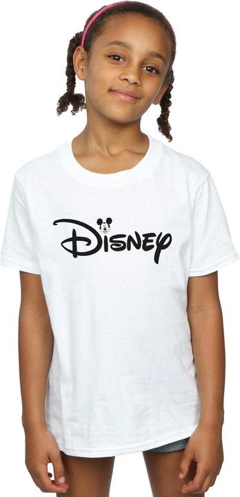 Actual product image Disney Girls Mickey Mouse Head Logo Cotton T-Shirt (140, 146)