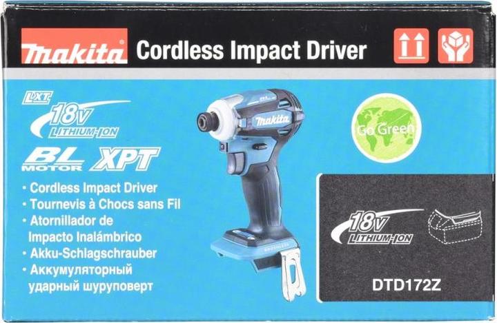 Actual product image Makita DTD172Z (Rechargeable battery operated)