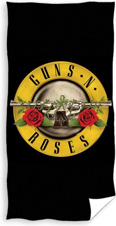 Actual product image Tinisu Guns N' Roses towel beach towel 70x140cm (70 x 140 cm)