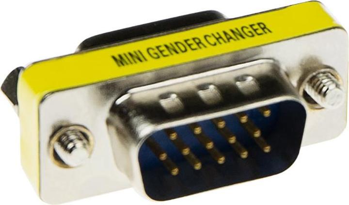 Image du produit Adaptateur D-sub haute densité 15 pôles mâle vers 15 pôles femelle (VGA)