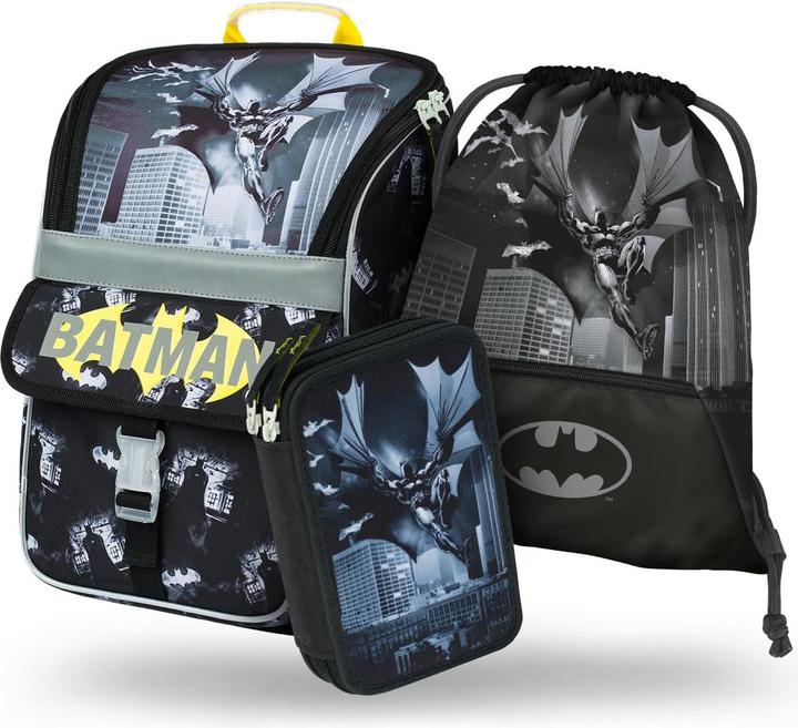 Produktbild Baagl 3-teiliges Schulranzen-Set - Batman Dark City (18 l)