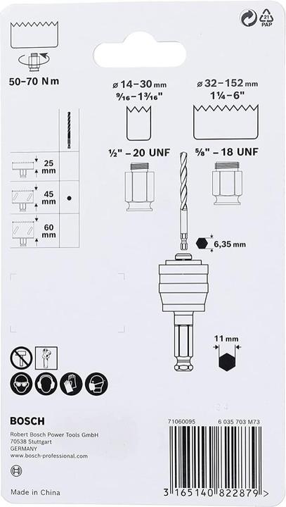 Productafbeelding Bosch Professional Zubehör Power Change Adapter 9,5 mm (3/8") Hex Shank (7,15 millimeter)