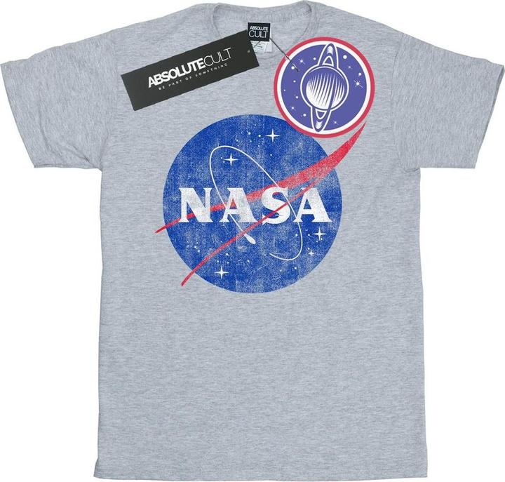Immagine prodotto Nasa Classic Insignia Logo Distressed Maglietta Ragazze (128)