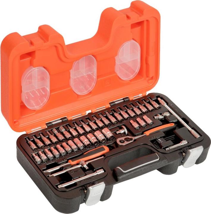 Actual product image Bahco 1/4"-Steckschlüssel-Satz, metrisch, Sechskant, inklusive Schraubendreher-Einsätzen - 46-teilig (13 mm)