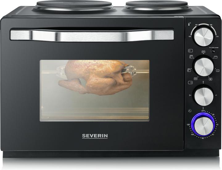 Severin TO2074 Baking and toasting oven black / brushed stainless steel
