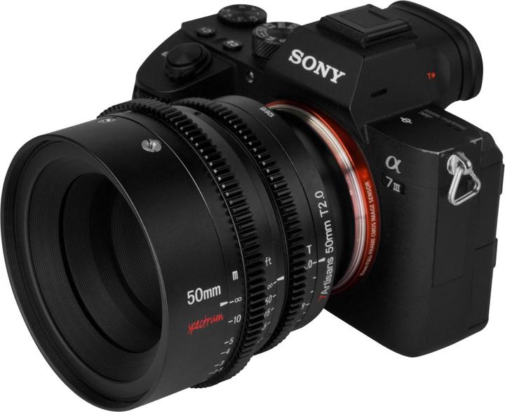 Image du produit 7artisans Spectrum 50mm T2.0 Sony E (Sony E, Plein format)