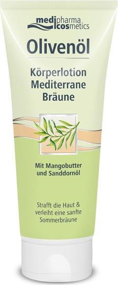 Actual product image Medipharma cosmetics Olive Oil Body Lotion Mediterranean Tan, 200 ml Lotion (Body lotion, 200 ml)