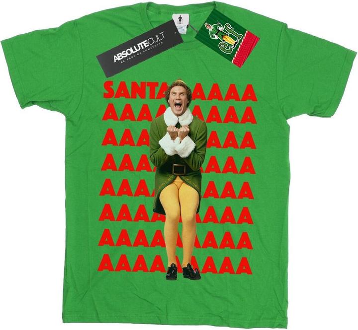 Actual product image Elf Boys Buddy Santa Scream T-Shirt (140, 146)