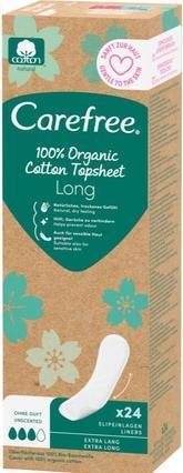Carefree Organic Cotton Long - Panty liners - 24.0pcs (24 x, Panty liners)