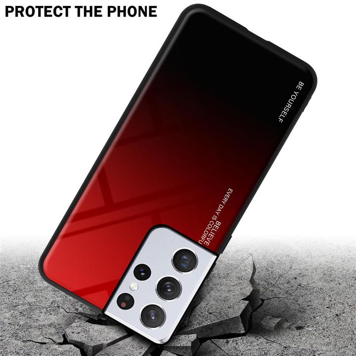 Productafbeelding Cadorabo TPU 2 kleuren glasdekking (Samsung Galaxy S21 Ultra)